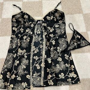 Victoria’s Secret Black and Gold Lingerie Set